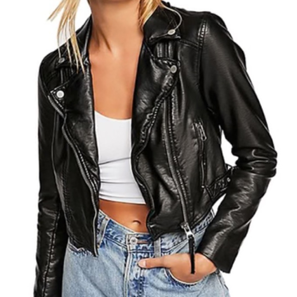 Free people leather jacket